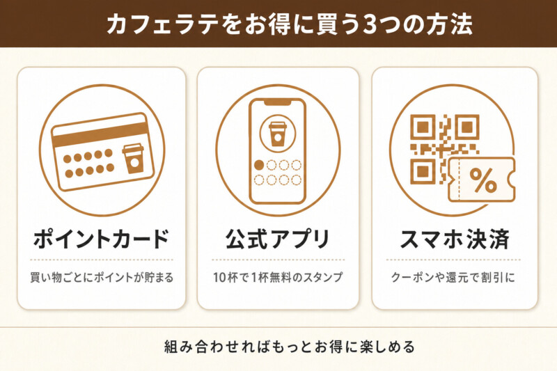 ローソンのカフェラテをお得に買う方法
