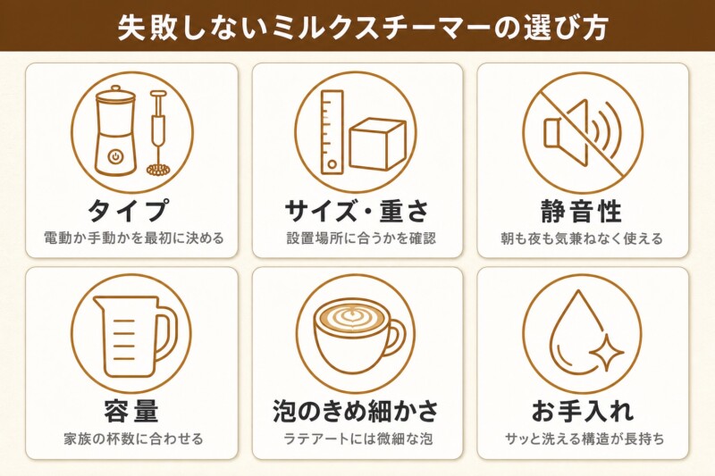失敗しないミルクスチーマーの選び方