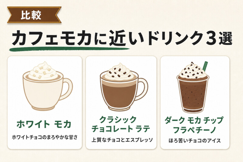 カフェモカに近いドリンク3選