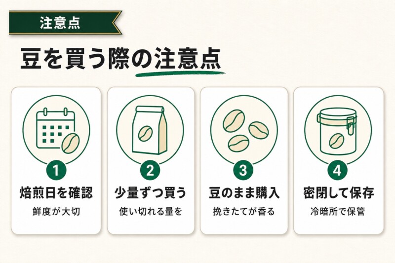 名古屋でコーヒー豆を買う際の注意点