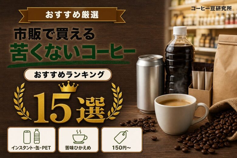 市販で買える苦くないコーヒーおすすめランキング15選