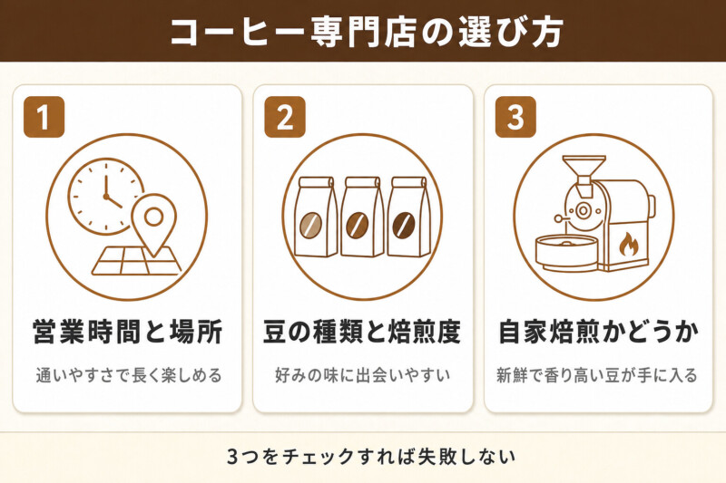 大阪のおすすめのコーヒー専門店の選び方