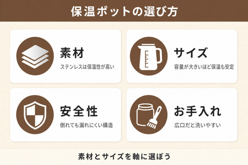 保温ポットの選び方
