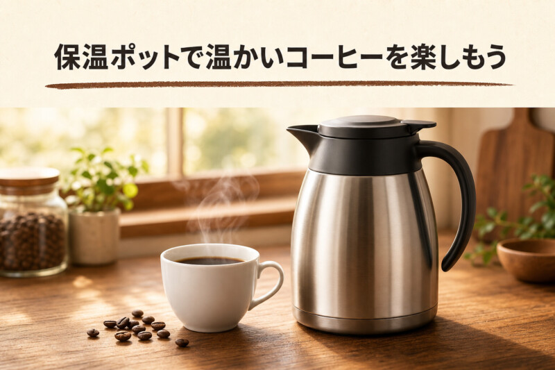 保温ポットで温かいコーヒーを楽しもう