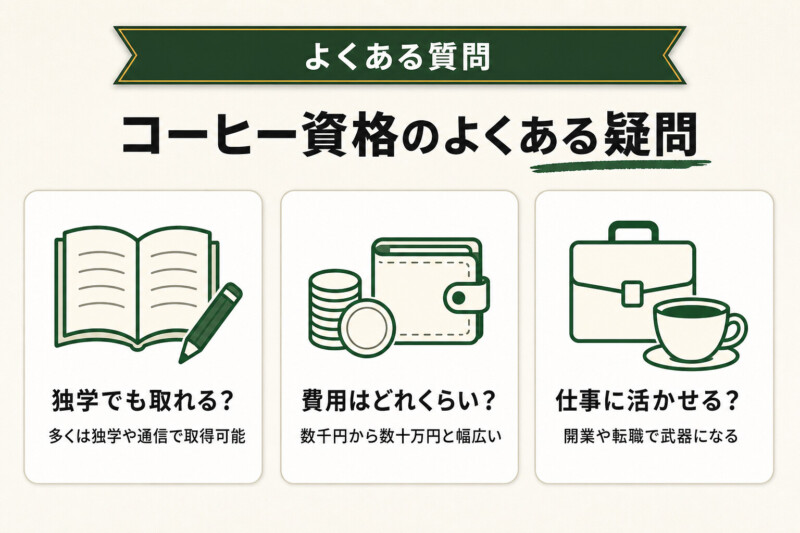 コーヒーの資格に関するよくある質問