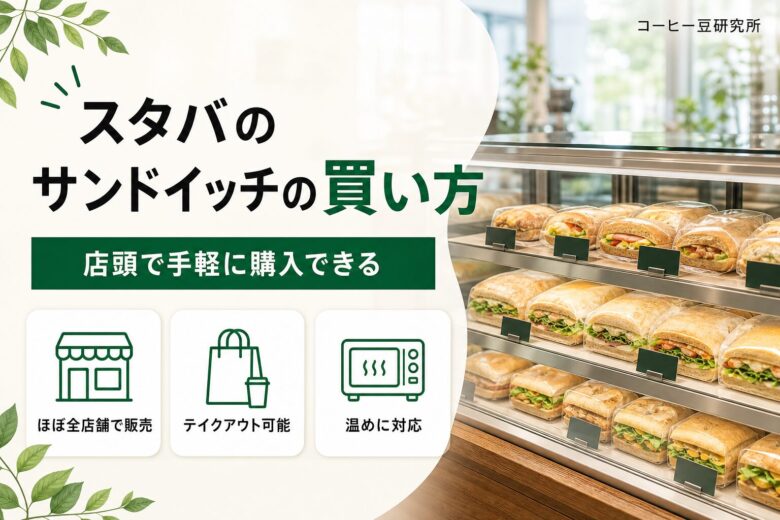 スタバのサンドイッチの買い方