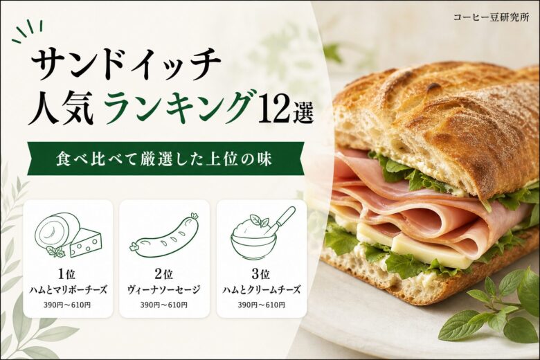 スタバのサンドイッチ人気ランキング