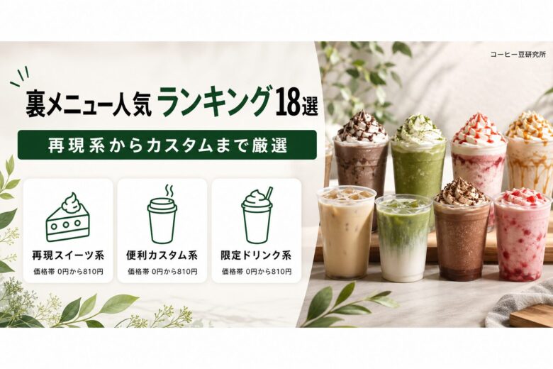 スタバの裏メニュー人気ランキング
