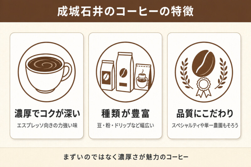成城石井のコーヒーの特徴
