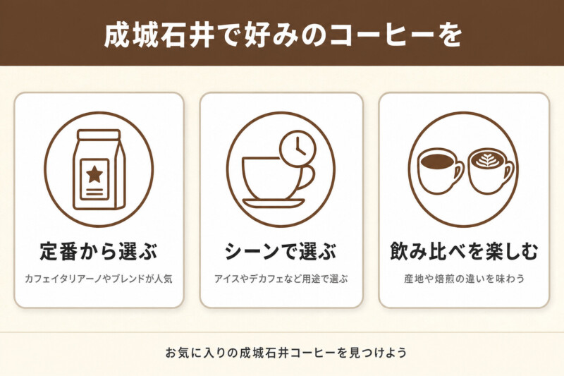 成城石井で好みのコーヒーを