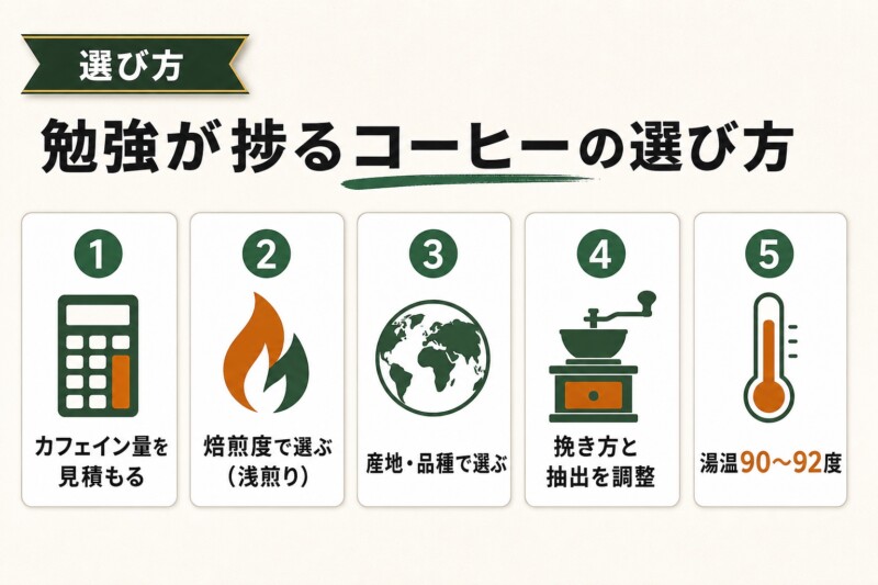 勉強が捗るコーヒーの選び方