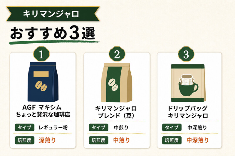 おすすめのキリマンジャロコーヒー3選