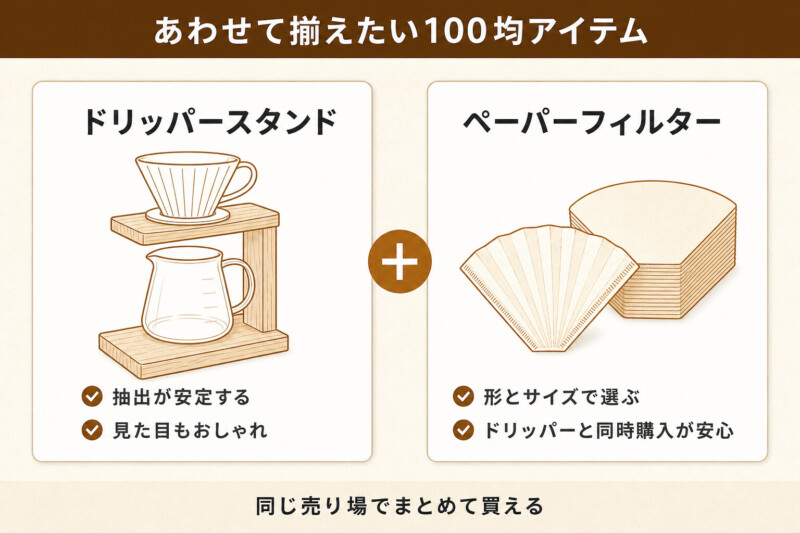 【番外編】100均のコーヒードリッパーにぴったりのアイテム