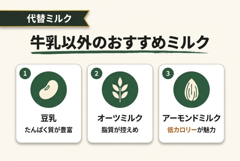 牛乳以外のおすすめミルク