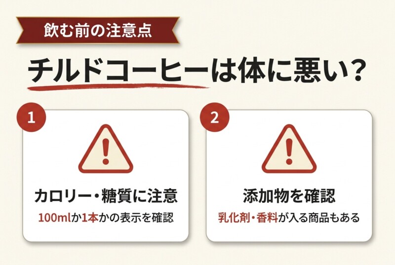 チルドコーヒーは体に悪い？