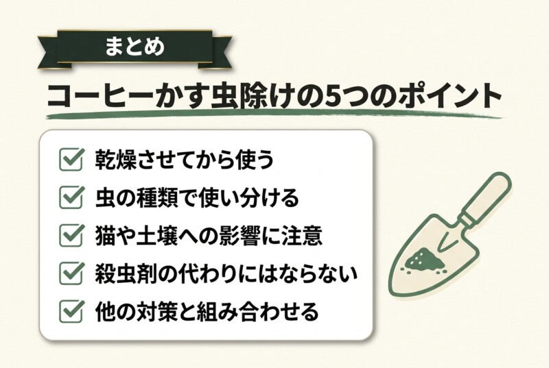 コーヒーかすを上手に活用して虫除けしよう