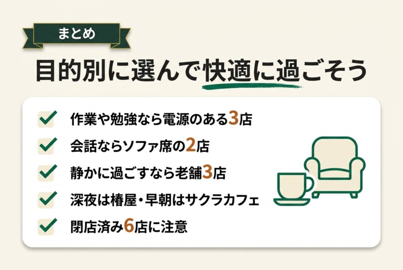 池袋で長居できるカフェを目的別に選んで快適に過ごそう