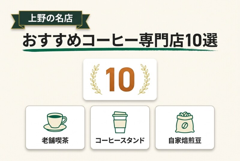上野でおすすめの人気コーヒー専門店・カフェ10選!
