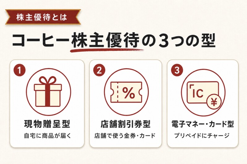 コーヒー関連の株主優待とは?