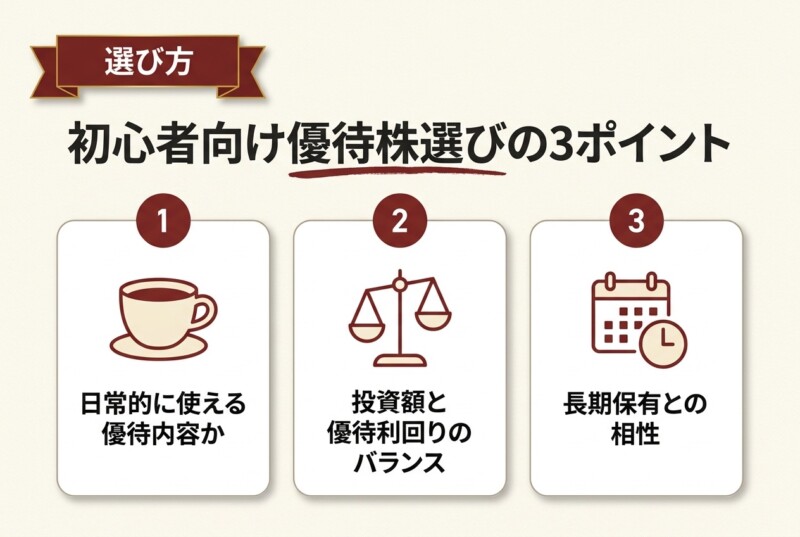 初心者におすすめのコーヒー優待株の選び方