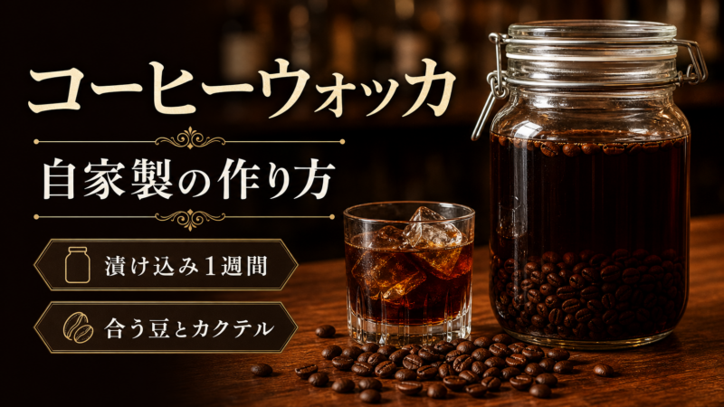 コーヒーウォッカとは？作り方からおすすめ豆・人気カクテルまで紹介