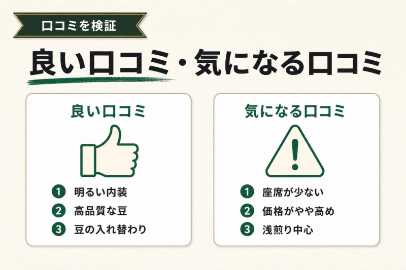 Kurasuの良い口コミと気になる口コミの対比図解