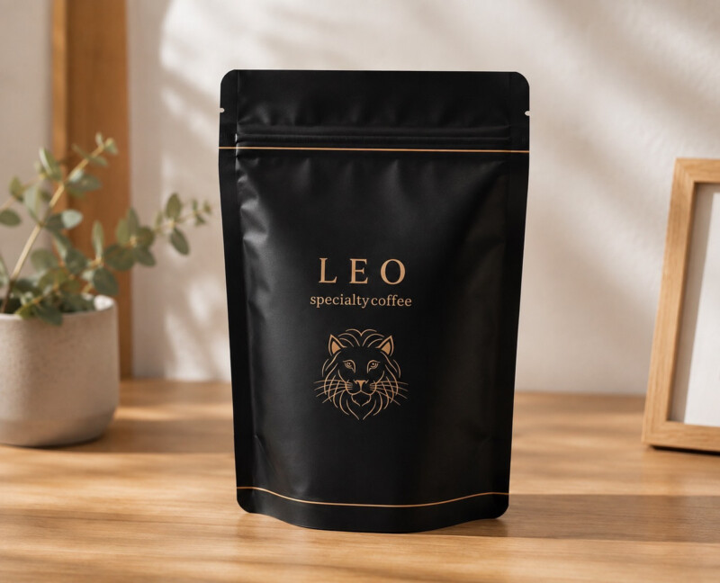 LEOスペシャルティコーヒーの新パッケージ マットブラック