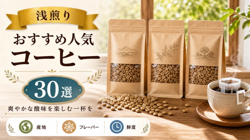 浅煎りコーヒー おすすめ人気ランキング30選