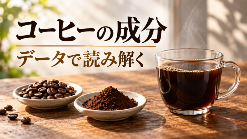 コーヒーの成分 データで読み解く アイキャッチ