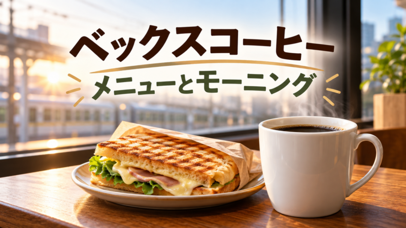 ベックスコーヒー メニューとモーニング アイキャッチ
