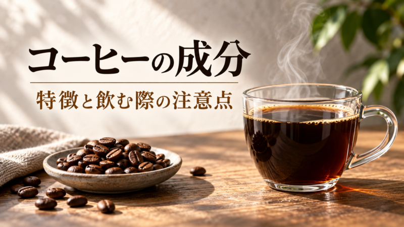 コーヒーの成分 特徴と飲む際の注意点 アイキャッチ