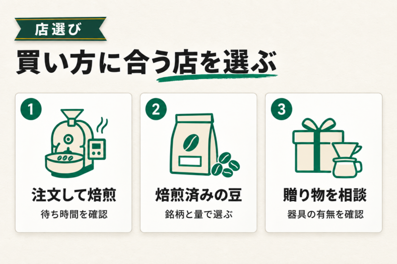 調布でコーヒー豆を買う店の選び方