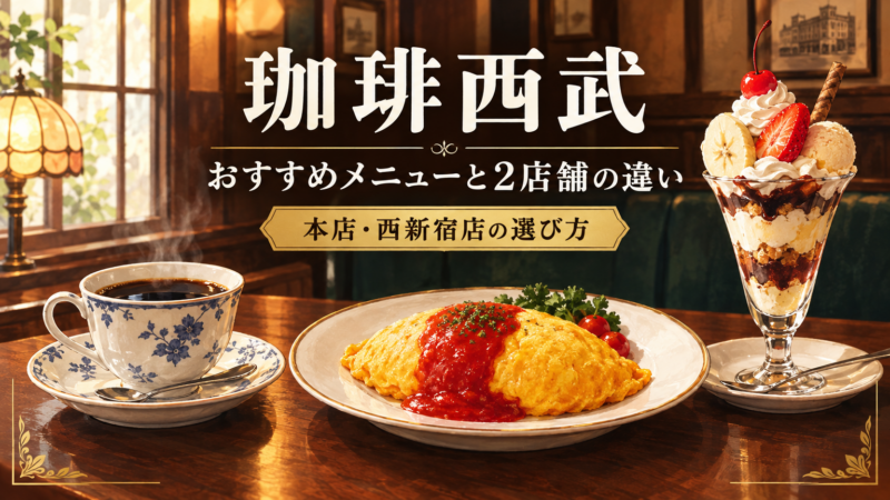 珈琲西武のおすすめメニュー！本店と西新宿店の違いも紹介