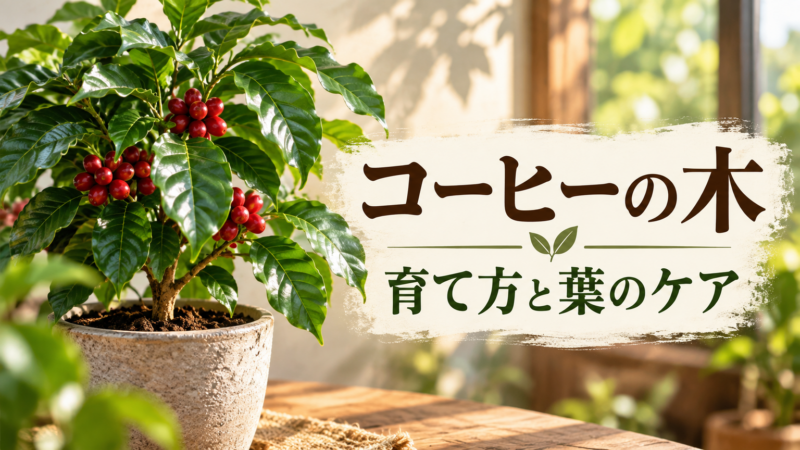 コーヒーの木 育て方と葉のケア アイキャッチ