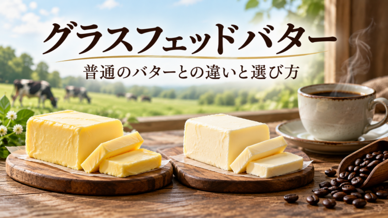 グラスフェッドバター。普通のバターとの違いと選び方