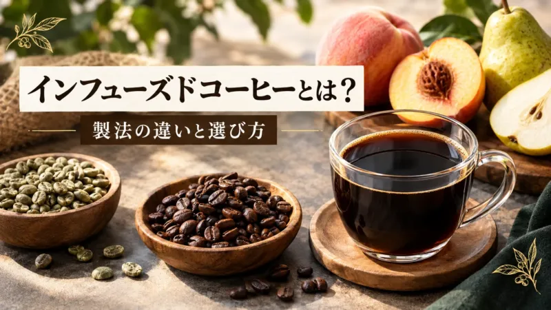 インフューズドコーヒーとは？製法・フレーバーとの違いと選び方