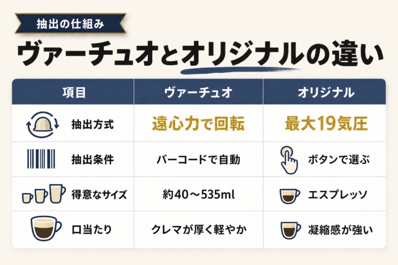 ネスプレッソ ヴァーチュオがまずいと言われる理由は抽出の仕組みにある