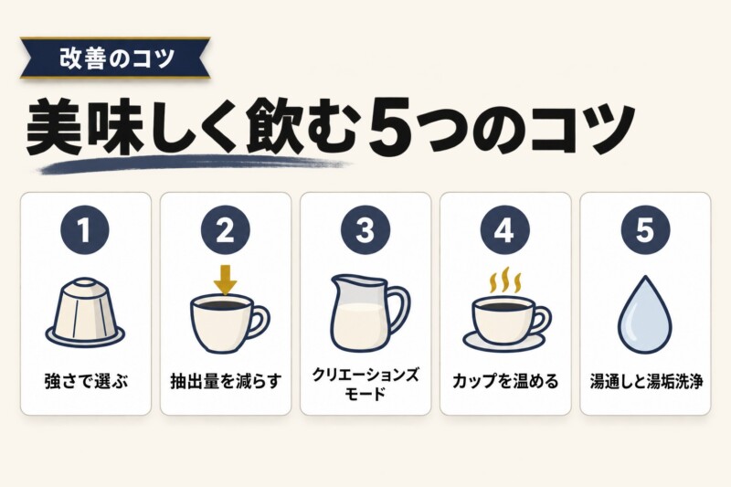 ネスプレッソ ヴァーチュオを美味しく飲む5つのコツ