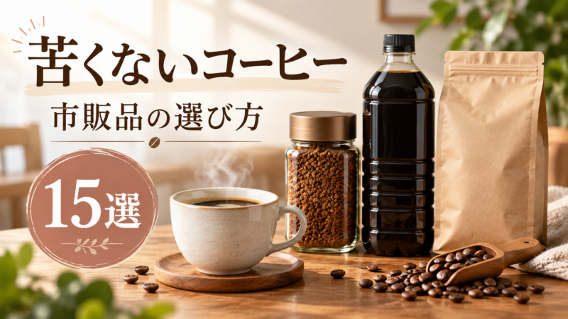 苦くないコーヒー 市販品の選び方 15選 アイキャッチ