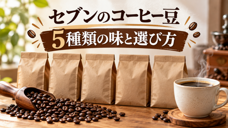 セブンのコーヒー豆 5種類の味と選び方 アイキャッチ