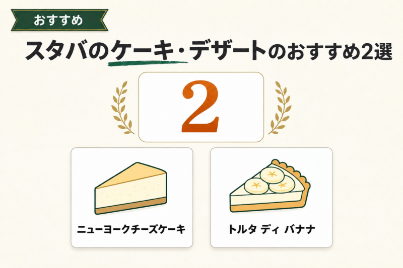 スタバのケーキ・デザートのおすすめ2選
