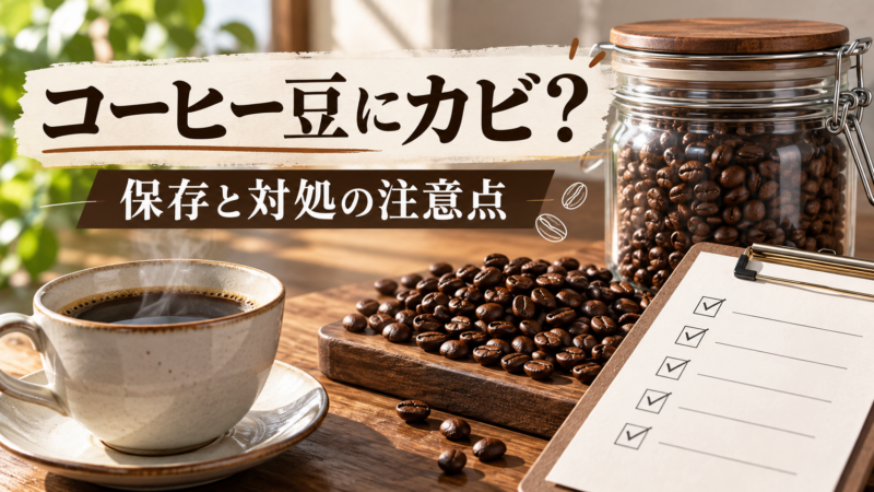 コーヒー豆にカビ？保存と対処の注意点