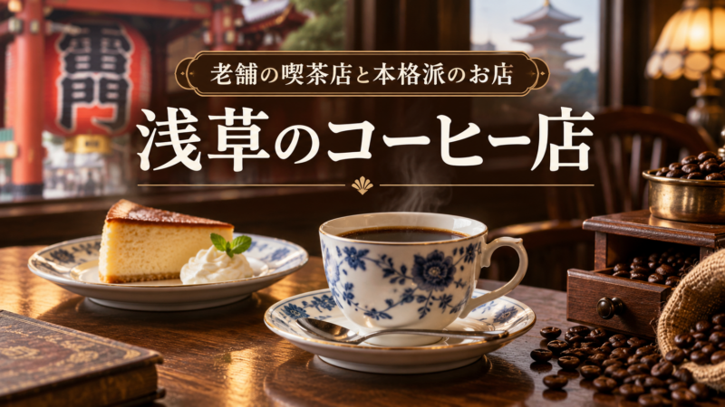 浅草のコーヒー店 老舗の喫茶店と本格派のお店 アイキャッチ