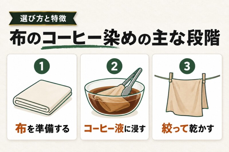 初級者向けのコーヒー染めの方法