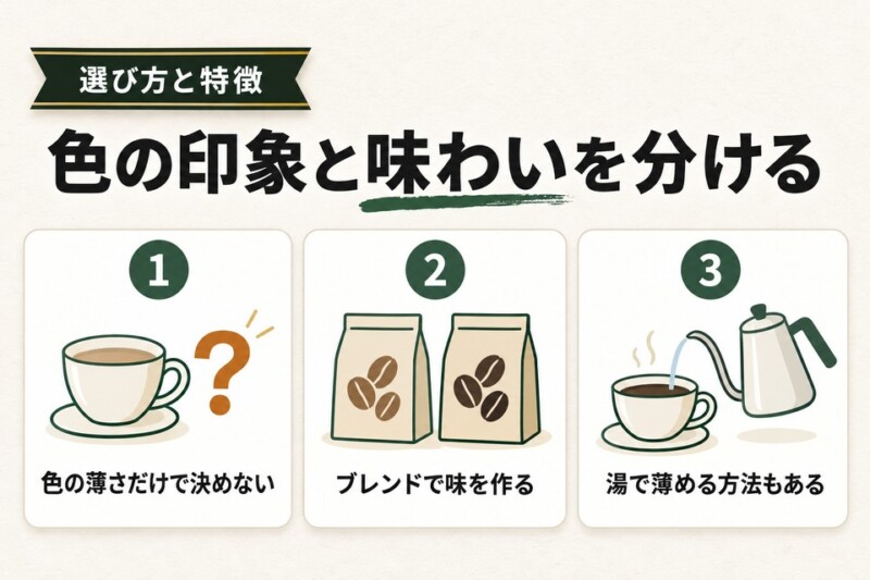 アメリカンコーヒーの味が薄いというのは勘違い