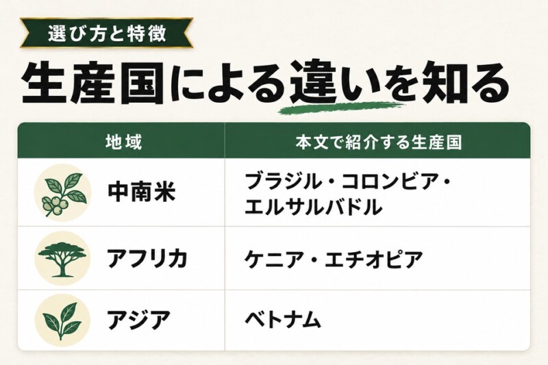 コーヒーが有名な生産国6選！