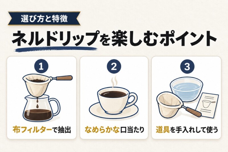 ネルドリップのコーヒーは一度飲んで見る価値アリ!