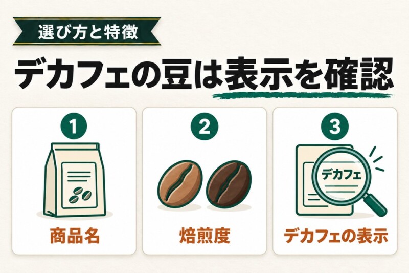デカフェに使用するスタバのコーヒー豆