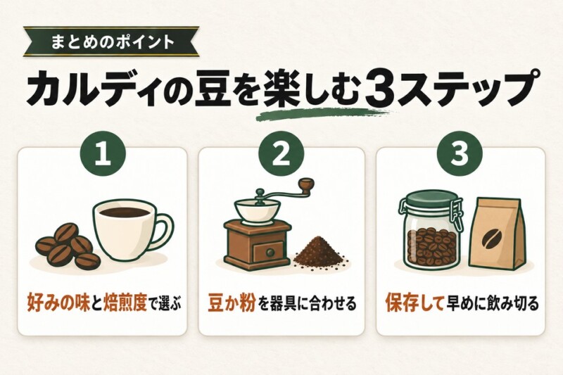 カルディで美味しいコーヒー豆を手に入れよう！