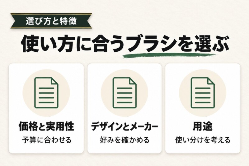 ミルブラシの選び方